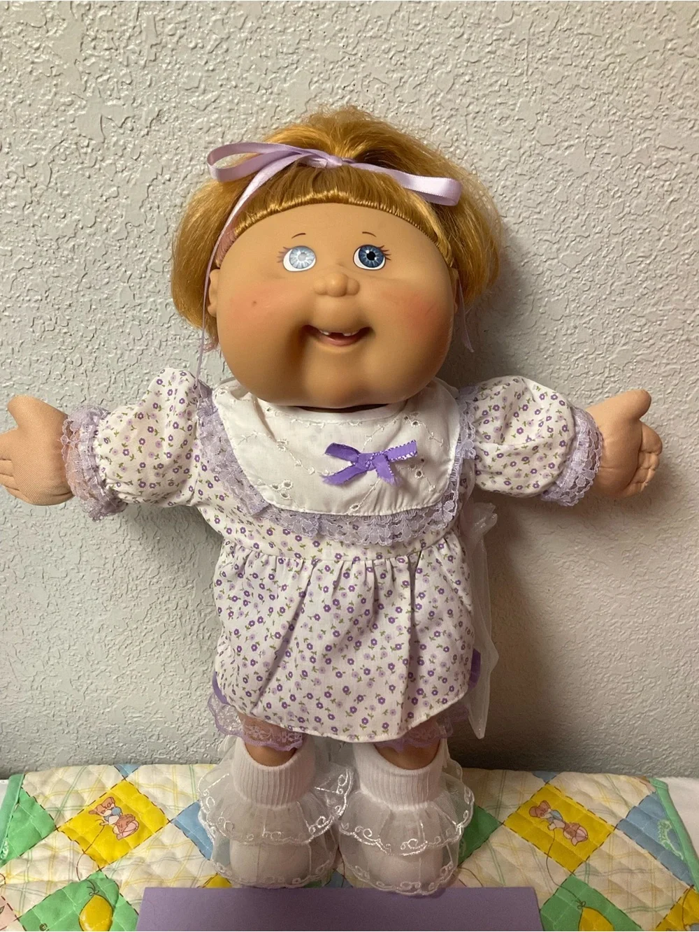 RARE VTG Cabbage Patch Kid Play Along Girl PA-25 Brown Hair Gray Eyes 2004